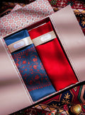 Blue and Red Shawl Gift Box