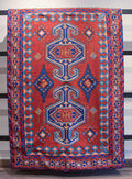Red & Navy Medallion rug