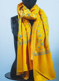Yellow ombre stole